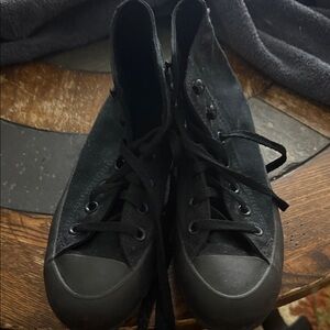 Classic Black High-Top Sneakers